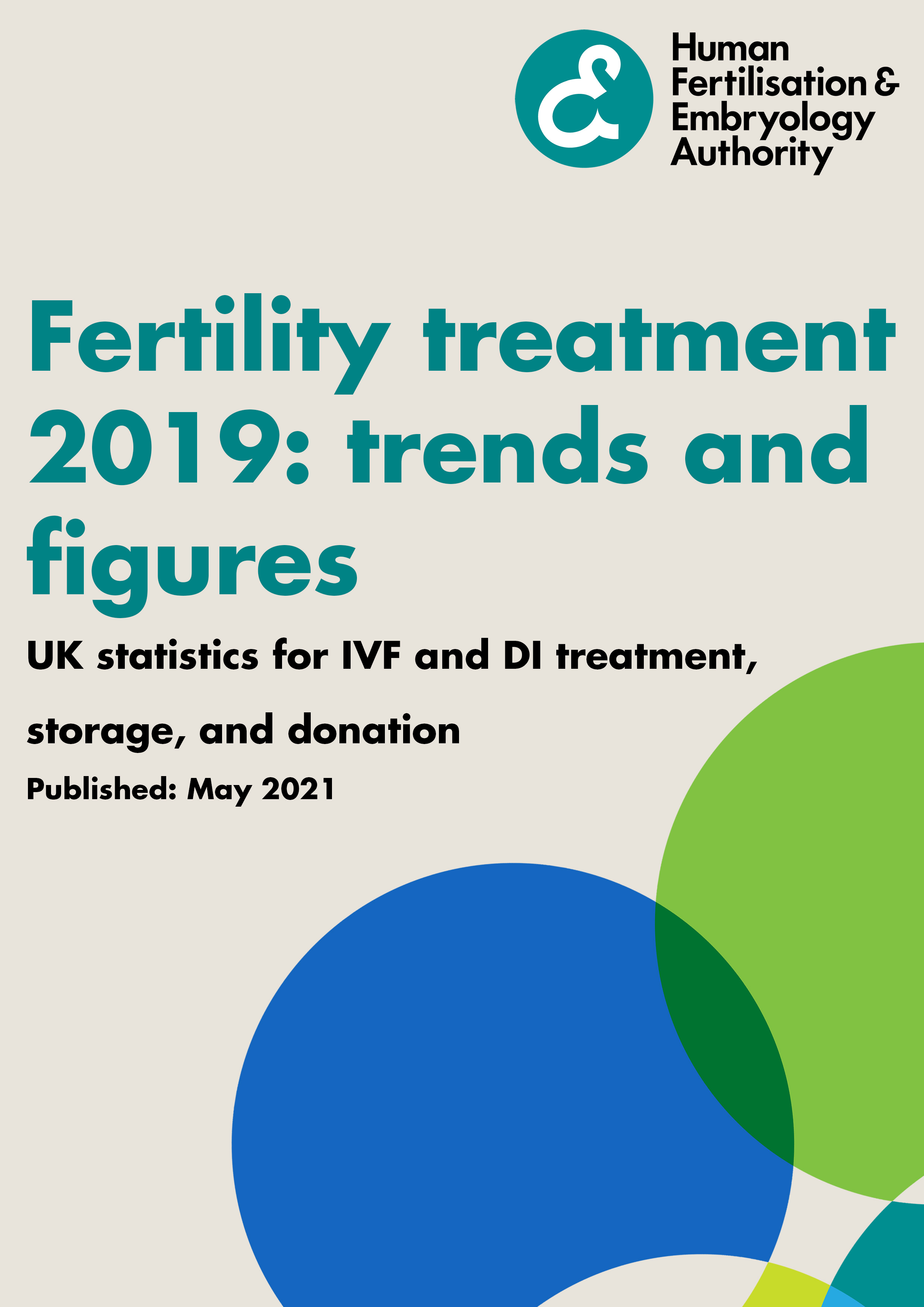 Fertility treatment 2019: trends and figures - cover image